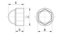 Decorative nut cap [130]